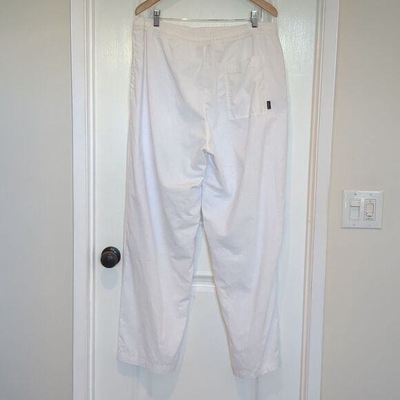 Sean John Pants 3XL Pants Linen Blend Draw String White Mesh Lined Breezy Summer - Picture 7 of 12